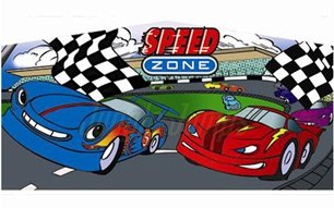 Race Cars Theme Art Panel.